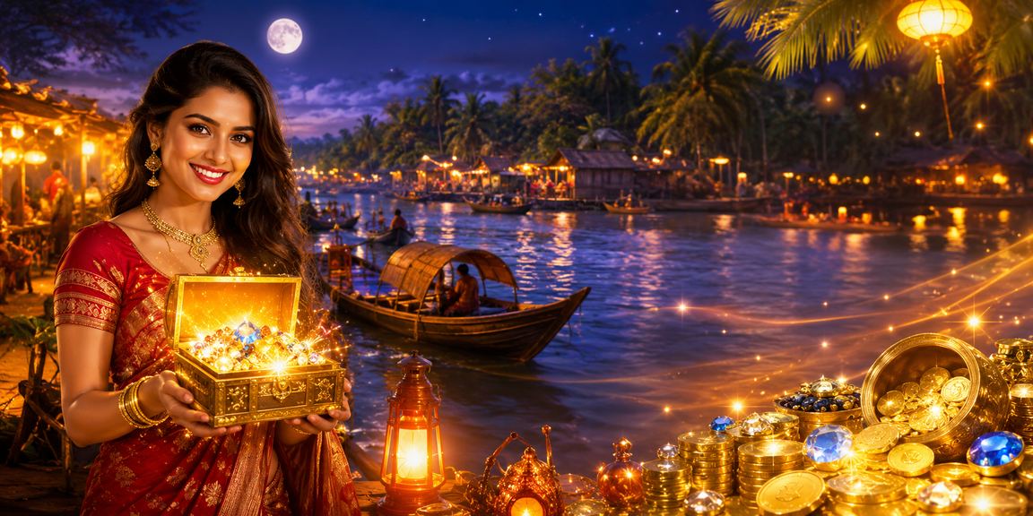 সুন্দরবন অঞ্চলের বেটর রাতের বেলা ফুটবল ম্যাচে বেটিং টিপস দেখছেন